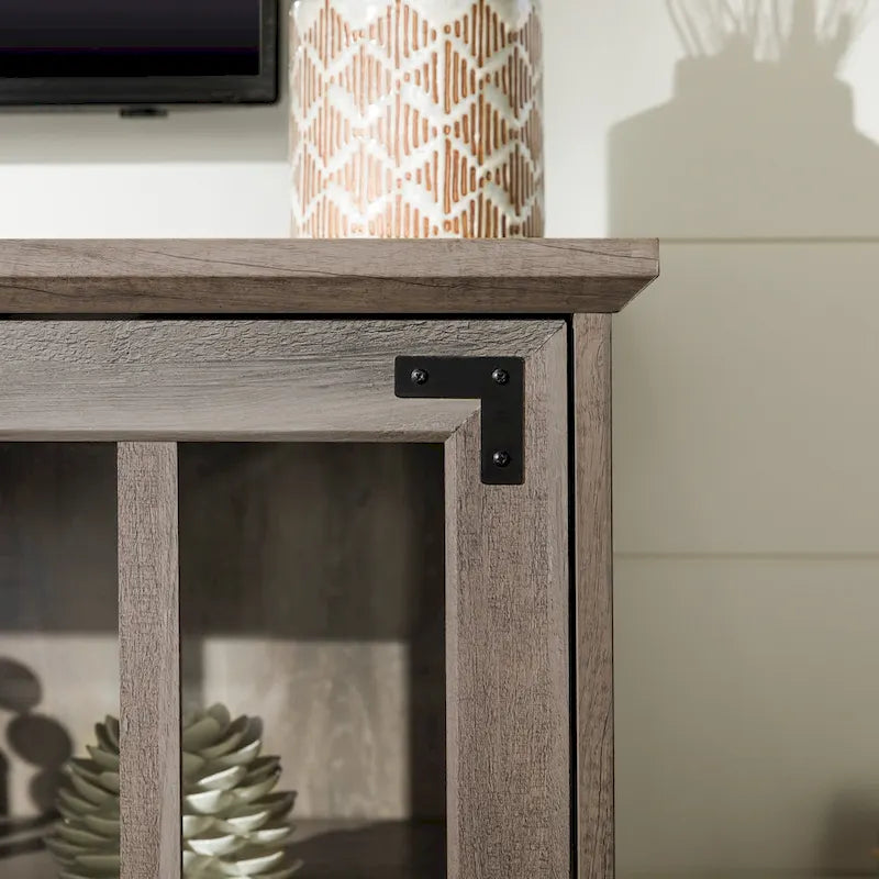 58-Inch Rustic 4-Door TV Stand