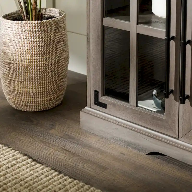 58-Inch Rustic 4-Door TV Stand