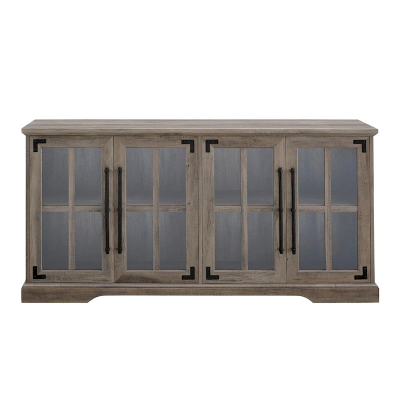 58-Inch Rustic 4-Door TV Stand