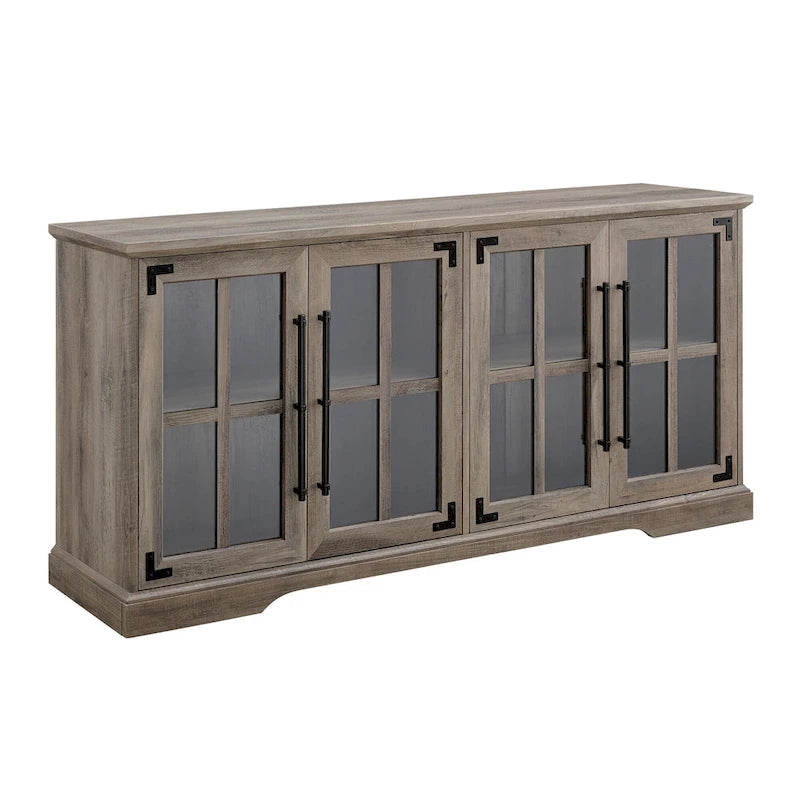 58-Inch Rustic 4-Door TV Stand