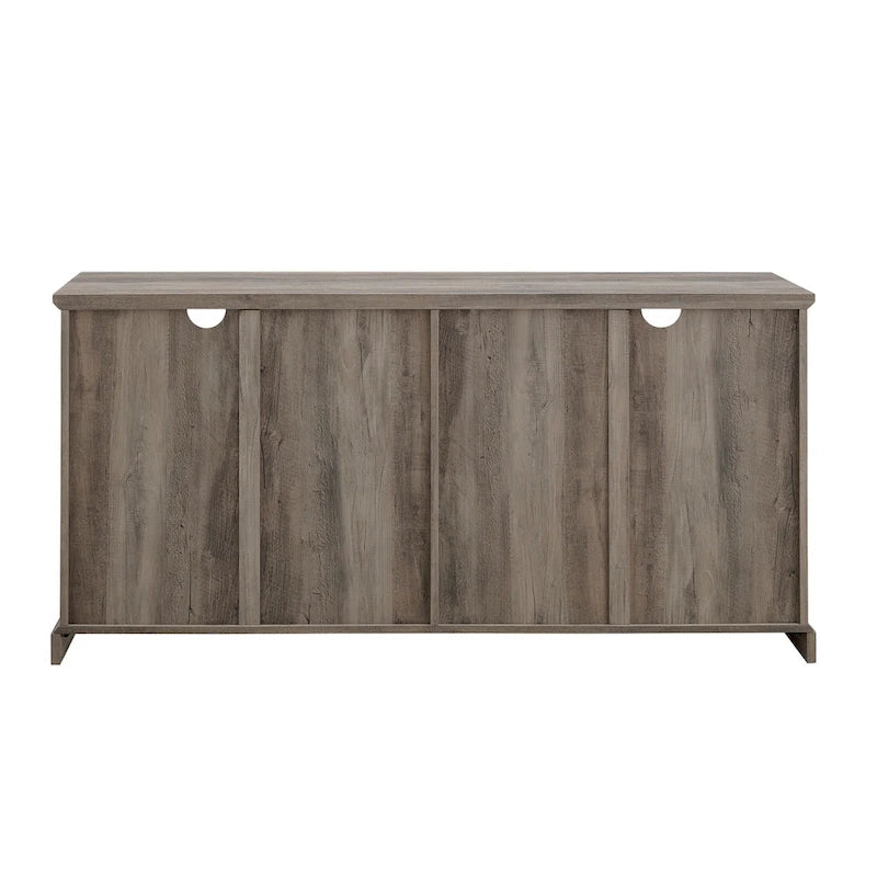 58-Inch Rustic 4-Door TV Stand