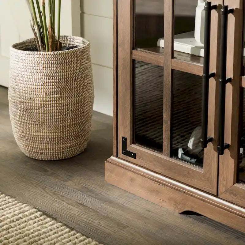 58-Inch Rustic 4-Door TV Stand