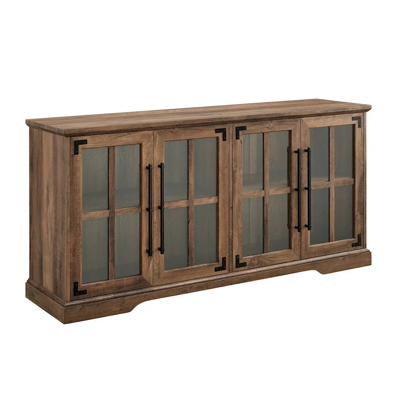 58-Inch Rustic 4-Door TV Stand