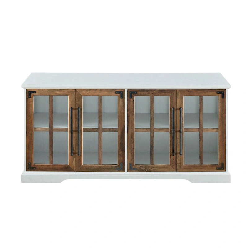 58-Inch Rustic 4-Door TV Stand