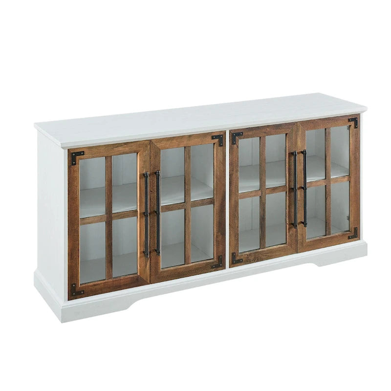 58-Inch Rustic 4-Door TV Stand