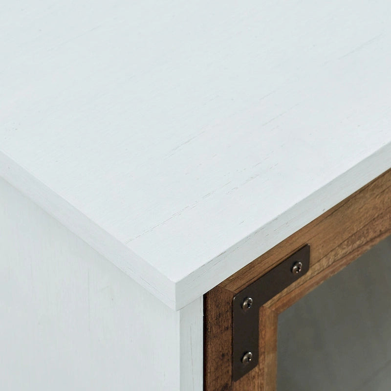 58-Inch Rustic 4-Door TV Stand