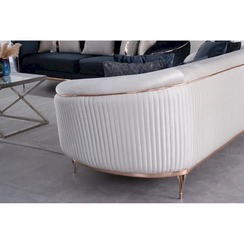 Mostar 2 Pieces Living Room Sets 1 Sofa 1 Chair