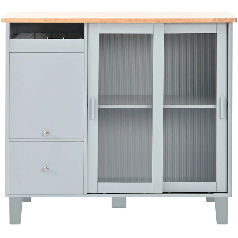 Kitchen Island With Drop Leaf(no include stool)