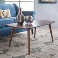 Mid-Century Wood Rectangle Coffee Table - 39.50L x 23.70W x 18.25H