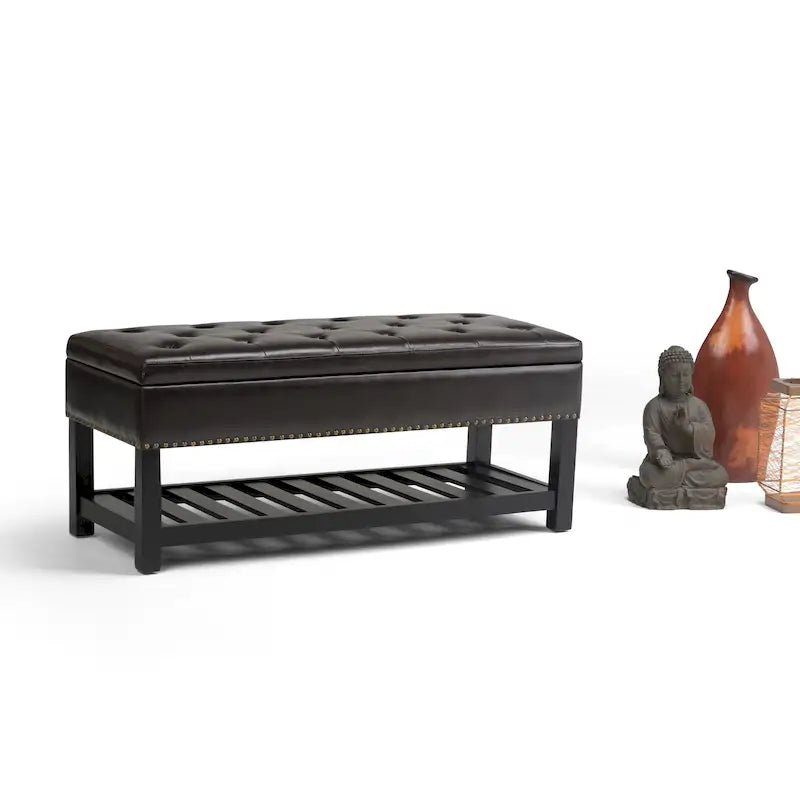 43 Inch Wide Rectangle Ottoman Bench - 43 W x 17 D x 19 H