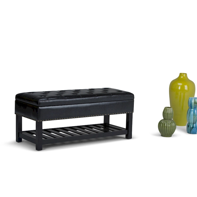 43 Inch Wide Rectangle Ottoman Bench - 43 W x 17 D x 19 H