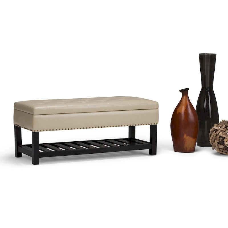 43 Inch Wide Rectangle Ottoman Bench - 43 W x 17 D x 19 H