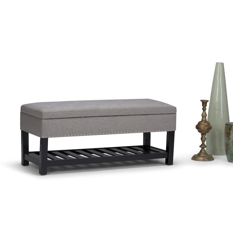 43 Inch Wide Rectangle Ottoman Bench - 43 W x 17 D x 19 H