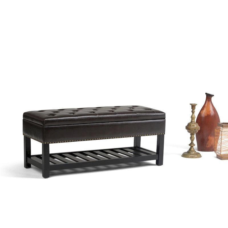 43 Inch Wide Rectangle Ottoman Bench - 43 W x 17 D x 19 H