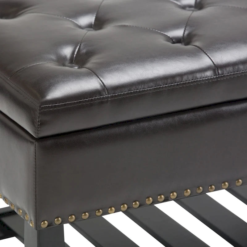 43 Inch Wide Rectangle Ottoman Bench - 43 W x 17 D x 19 H