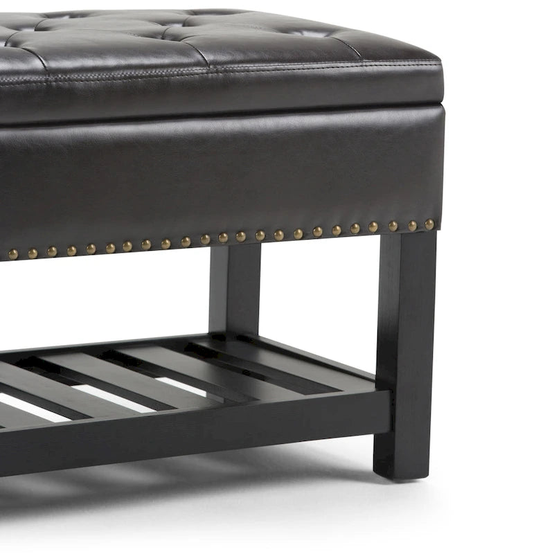 43 Inch Wide Rectangle Ottoman Bench - 43 W x 17 D x 19 H