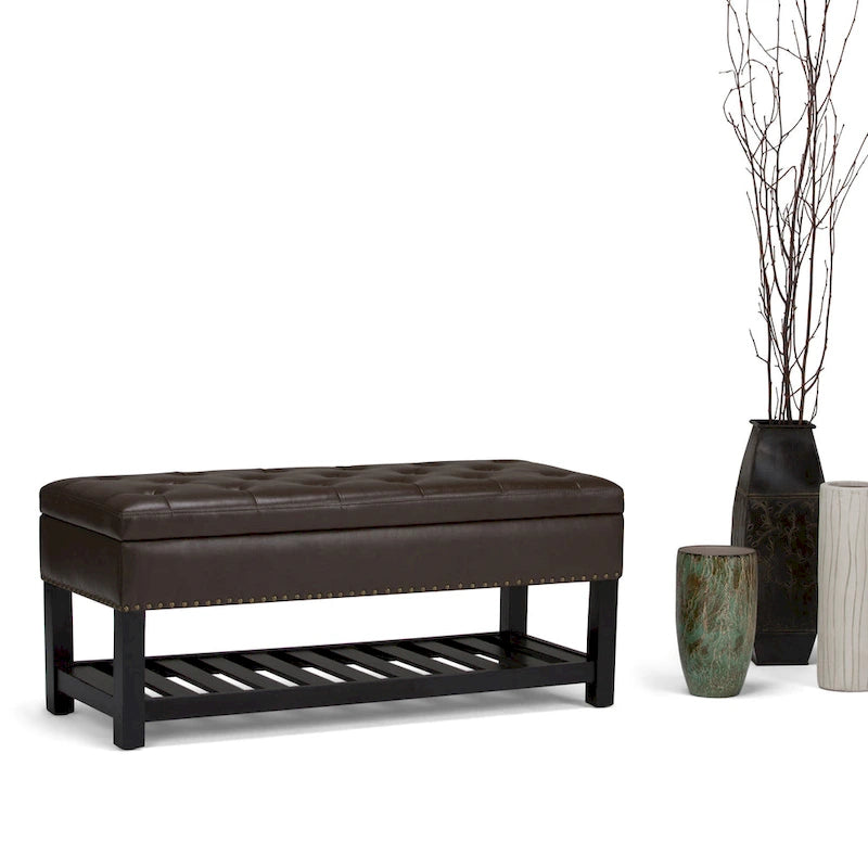43 Inch Wide Rectangle Ottoman Bench - 43 W x 17 D x 19 H