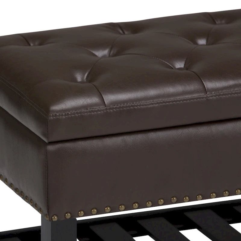 43 Inch Wide Rectangle Ottoman Bench - 43 W x 17 D x 19 H