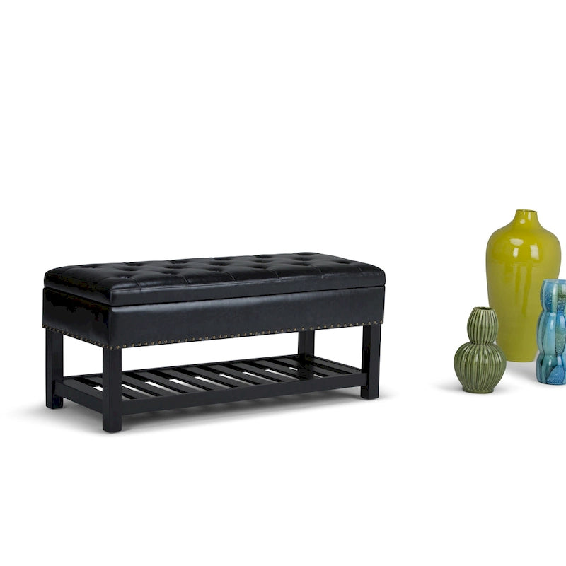 43 Inch Wide Rectangle Ottoman Bench - 43 W x 17 D x 19 H