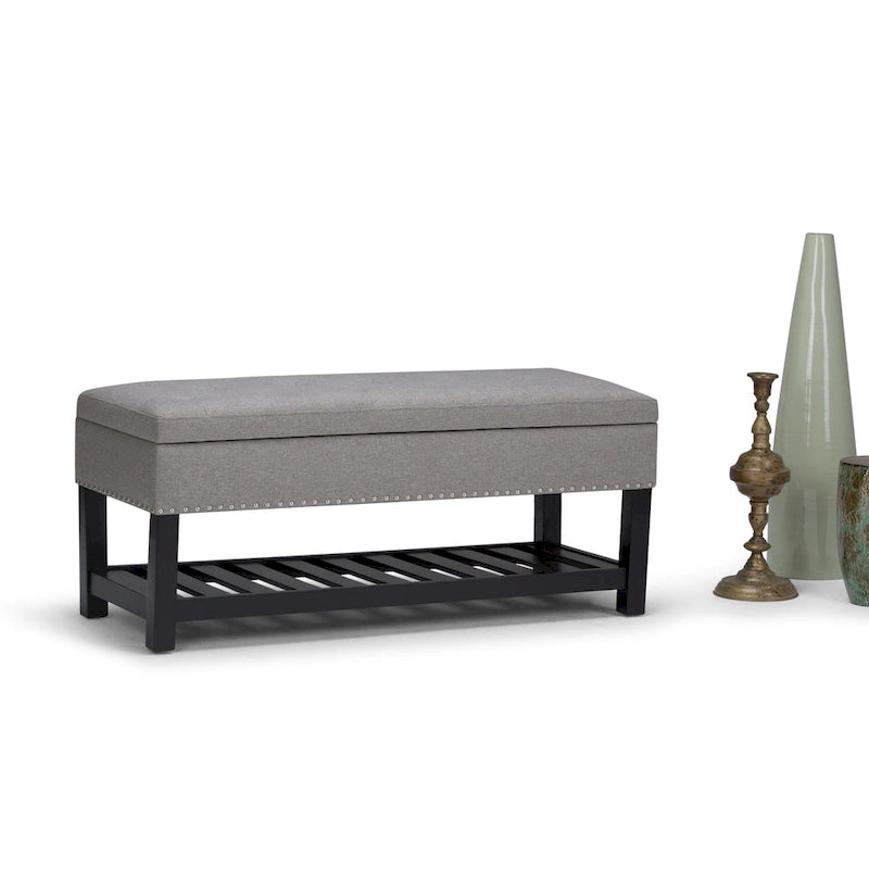 43 Inch Wide Rectangle Ottoman Bench - 43 W x 17 D x 19 H