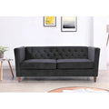 73.3" Velvet Square Arm Sofa