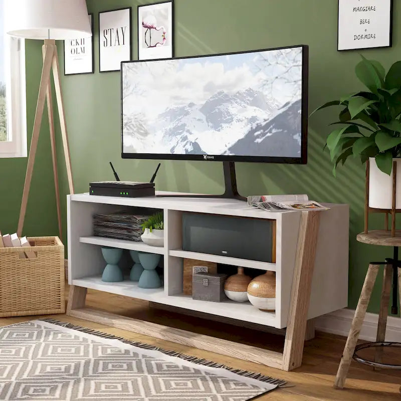 Isabelle Mid-century Modern 4-Shelf TV Console by Furniture of America
