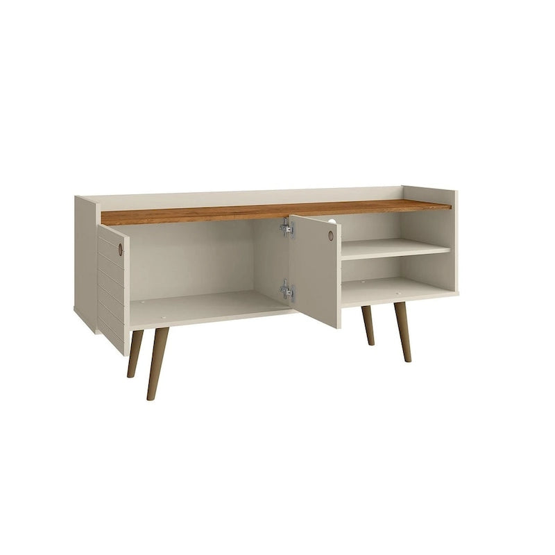 Manhattan Comfort Bogart Mid Century Modern Media Cabinet Console