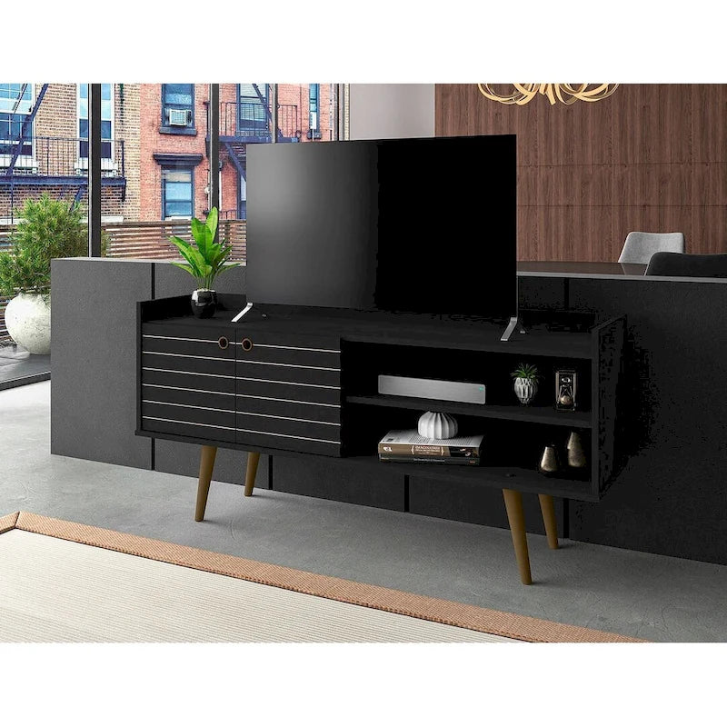 Manhattan Comfort Bogart Mid Century Modern Media Cabinet Console