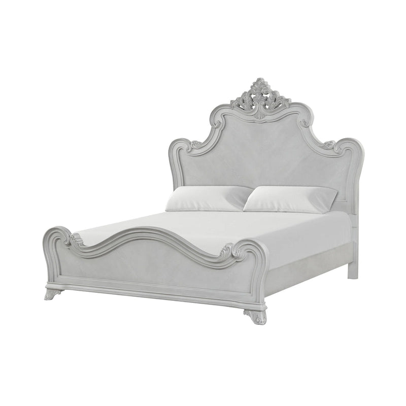 Mist Gray 4-Piece Bedroom Set with Nightstand