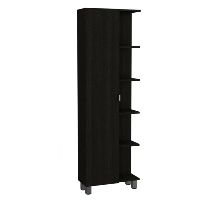 Mirror Linen Cabinet with 4Interior Shelves and 5 External Shelves