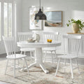 5-Piece White Dining Set