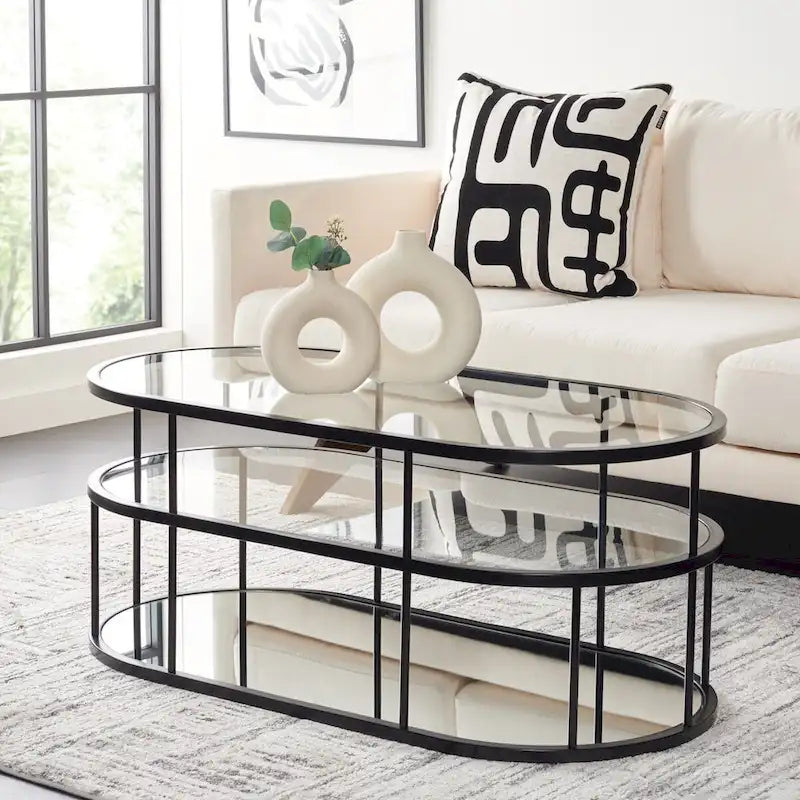 3-Shelf Coffee Table - 42 L x 21 D x 17 H - 42Wx21Dx17H