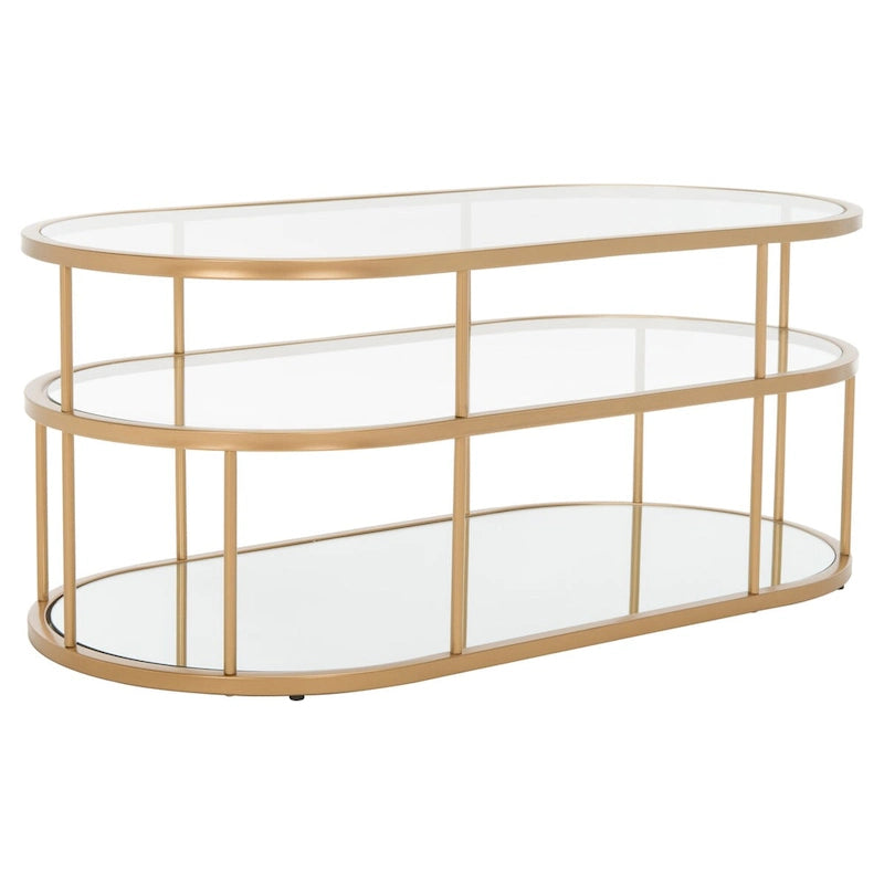 3-Shelf Coffee Table - 42 L x 21 D x 17 H - 42Wx21Dx17H