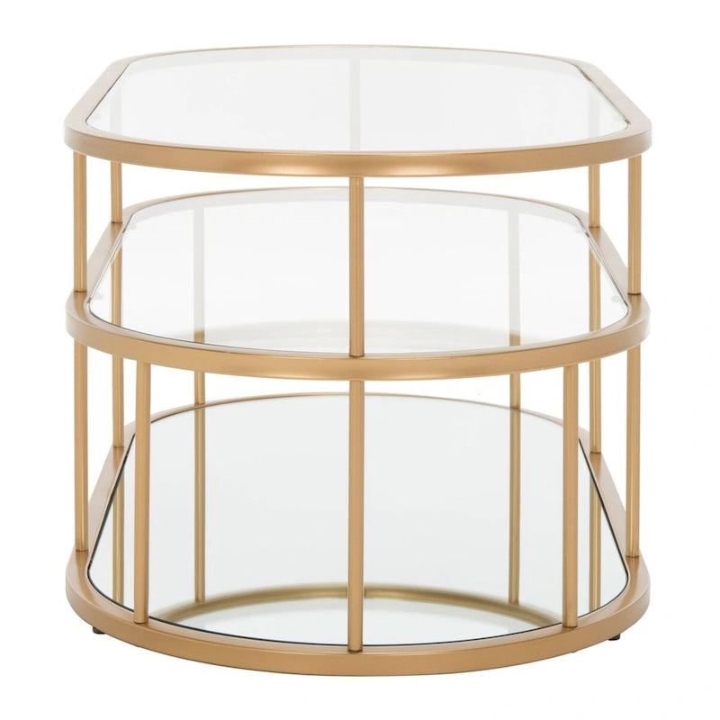 3-Shelf Coffee Table - 42 L x 21 D x 17 H - 42Wx21Dx17H