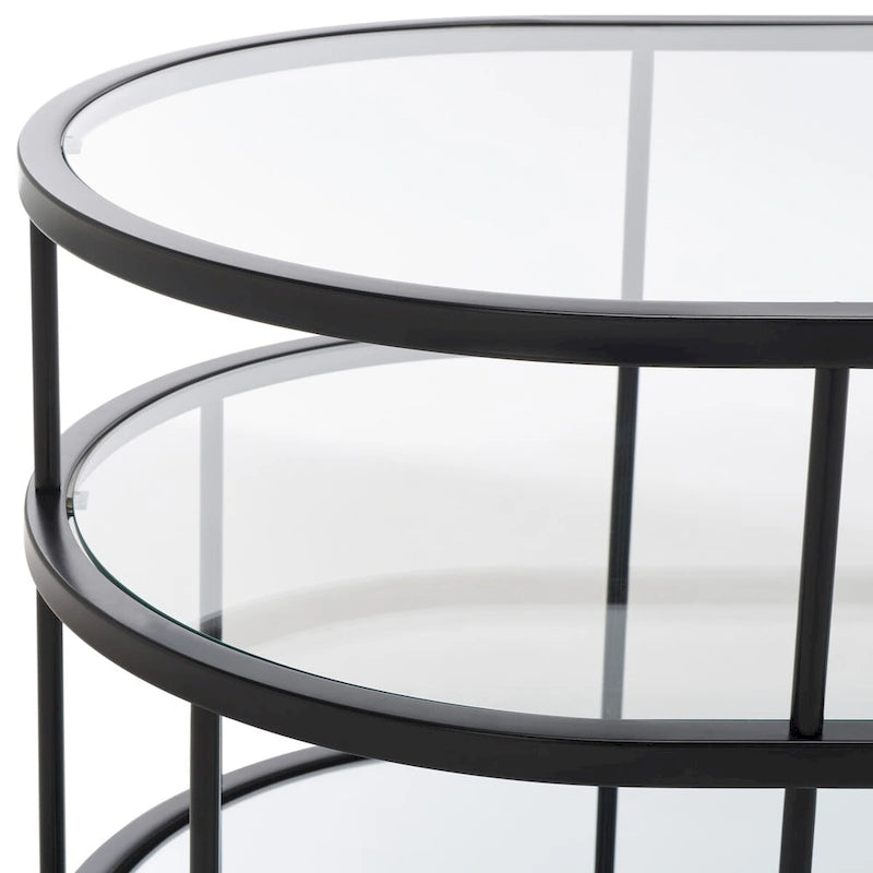3-Shelf Coffee Table - 42 L x 21 D x 17 H - 42Wx21Dx17H