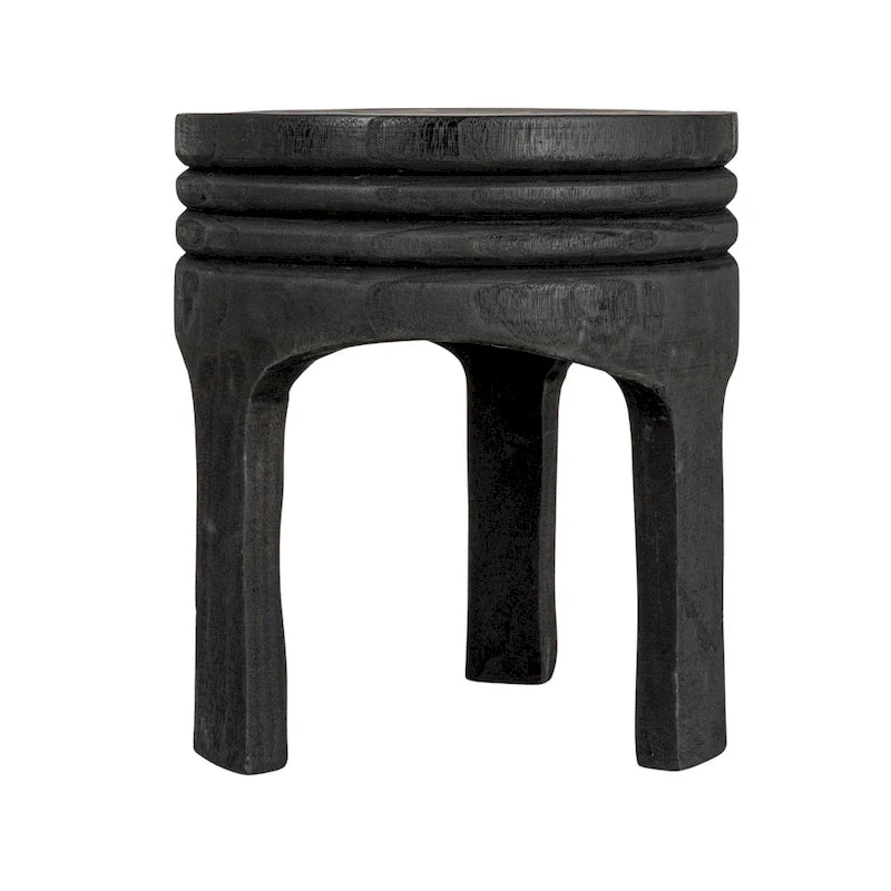 Paulownia Wood Carved Stool