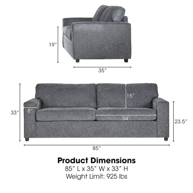 Cushion Back Sofa, Made in USA