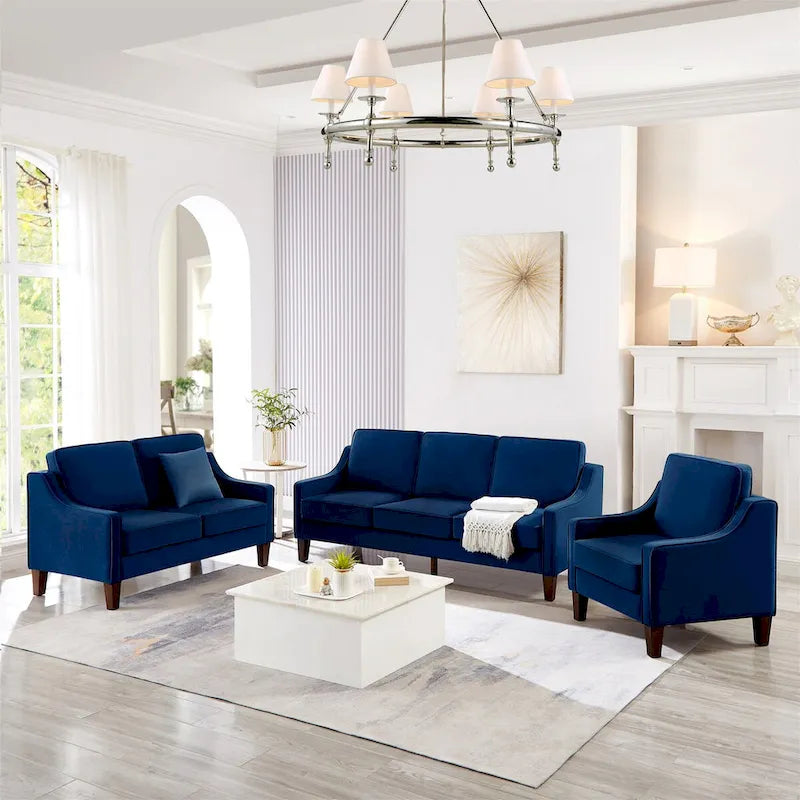 Living Room Single Seat Sofa Chair with Wooden Legs