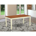 Nicoli Modern Dining Table - Rectangle Kitchen Table Top with Butterfly Leaf (Finish Color Options)