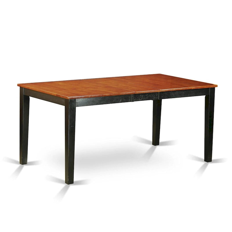 Nicoli Modern Dining Table - Rectangle Kitchen Table Top with Butterfly Leaf (Finish Color Options)