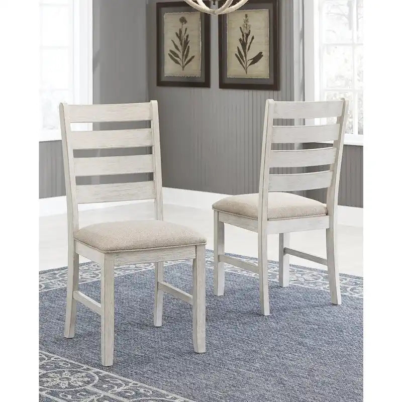 Skempton White / Light Brown 5-Piece Dining Package